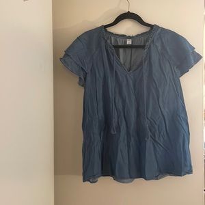 denim blouse
